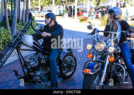 Thunder Bay par l'événement moto à Sarasota en Floride Banque D'Images