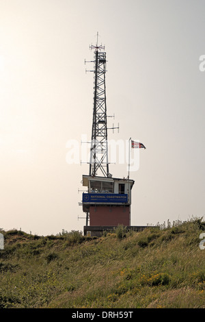 Coastwatch Lookout National Post - Newhaven, East Sussex. Situé sur la colline du château. Banque D'Images