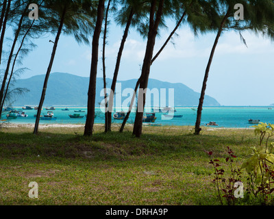 Une vue d'une mise au point sélective Hai Beach sur l'île de Con Son, l'une des îles Con Dao, Vietnam. Banque D'Images