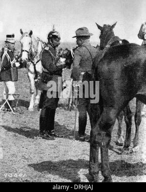 L'empereur Guillaume II et le général Leonard Wood, Allemagne Banque D'Images