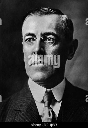 Thomas Woodrow Wilson, président des États-Unis Banque D'Images