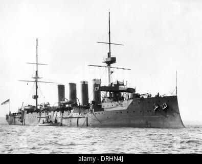 Carnarvon, HMS cruiser blindée britannique Banque D'Images