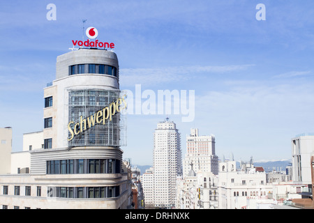 Bâtiment de charogne, Madrid, Espagne Banque D'Images