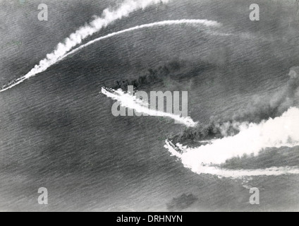 L'action de la marine italienne (vue de dessus, WW1 Banque D'Images