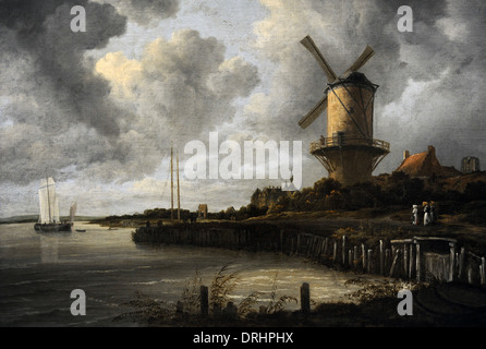 Isaackz Jacob van Ruisdael (ch. 1628-1682). Peintre hollandais. Le moulin à Wijk bij Duurstede, ch. 1668-1670. Banque D'Images