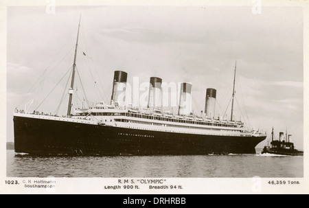 Le RMS Olympic - White Star Line Banque D'Images