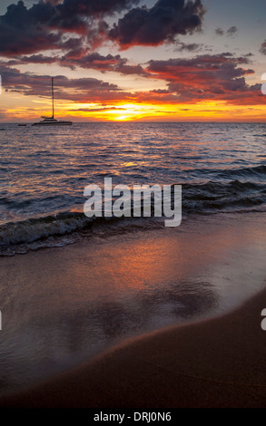 Coucher du soleil à Pattaya, Thaïlande. Banque D'Images