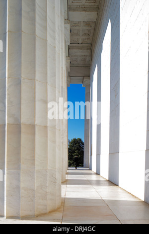 Le Lincoln Memorial à Washington DC, USA. C'est un monument national américain construit pour honorer Abraham Lincoln. Banque D'Images