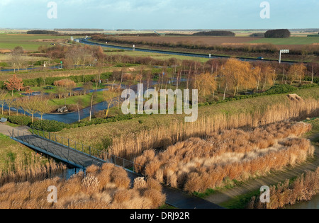 Les services de la baie de Somme, réserve naturelle de la Loire, France Banque D'Images