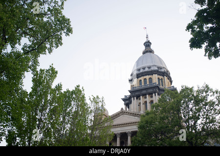L'Illinois State Capitol building, à Springfield, Illinois, le 23 avril 2012. Banque D'Images