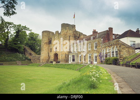 Norman Tonbridge Castle et Mansion, Tonbridge, Kent, UK Banque D'Images