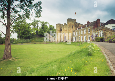 Norman Tonbridge Castle et Mansion, Tonbridge, Kent, UK Banque D'Images