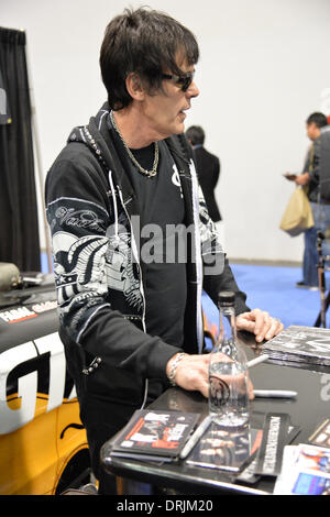 Toronto, Ontario, Canada. 25 Jan, 2014. Batteur américain RICHIE RAMONE dédicaces à Rock N Roll Magazine Industries du commerce au NAMM Show à Anaheim, CA. /ZUMAPRESS.com/Alamy Vidyashev © Igor Live News Banque D'Images