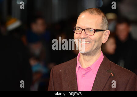 London, England UK : client arrive sur le redcarpet de La Femme Invisible première au Cinéma Odeon Kensington à Londres, le 27 janvier 2014, Photo de voir Li/Alamy Live News Banque D'Images