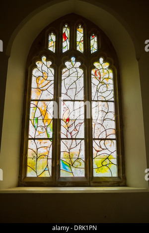 Marc Chagall vitraux de All Saints' Church, Tudeley, Kent, Angleterre Banque D'Images