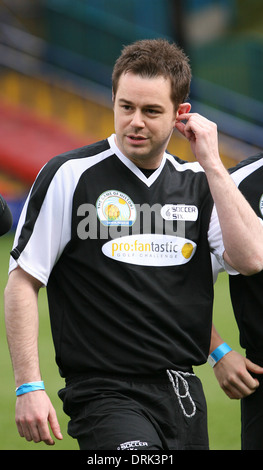 L'acteur britannique Danny Dyer lors d'un match de bienfaisance contre-couteau à Selhurst Park Banque D'Images