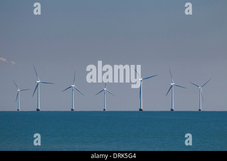 Nysted Wind Farm (Roedsand), un parc éolien offshore danois près de l'île de Lolland. Danmark Banque D'Images