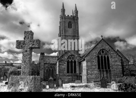 Widecome église, Widecombe dans le Dartmoor, moor Banque D'Images