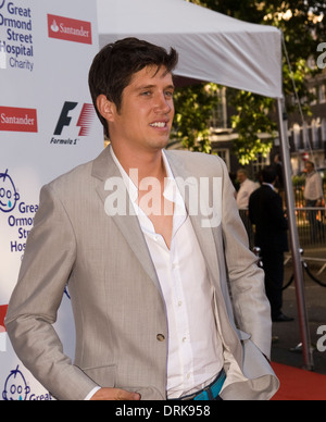 Présentatrice TV Vernon Kay arrive à F1 partie à Londres 2008 Banque D'Images