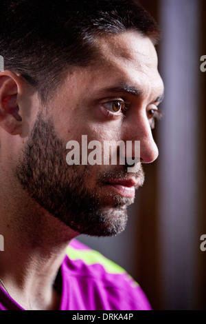 North American Soccer Star Clint Dempsey à Londres Banque D'Images