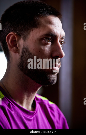 North American Soccer Star Clint Dempsey à Londres Banque D'Images