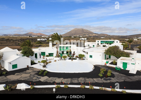 Casa Museo y Monumento al Campesino Visitors Center et musée à l'architecture de style canarien. Îles Canaries Lanzarote Banque D'Images