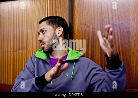 North American Soccer Star Clint Dempsey à Londres Banque D'Images