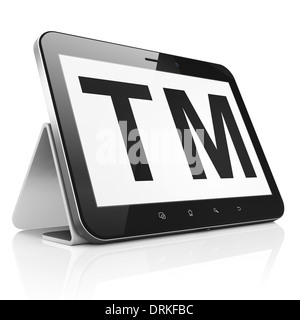 Concept : La loi sur les marques d'ordinateur tablet pc Banque D'Images