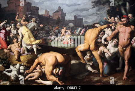 Le massacre des Innocents (1590) Cornelis Cornelisz. Van Haarlem. Banque D'Images