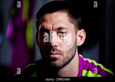 North American Soccer Star Clint Dempsey à Londres Banque D'Images