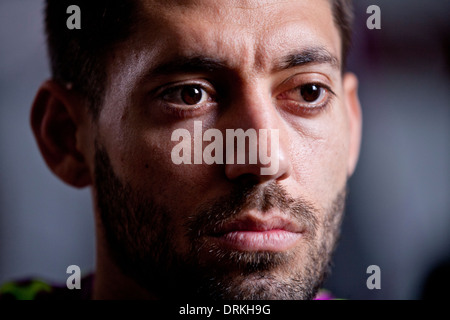 North American Soccer Star Clint Dempsey à Londres Banque D'Images