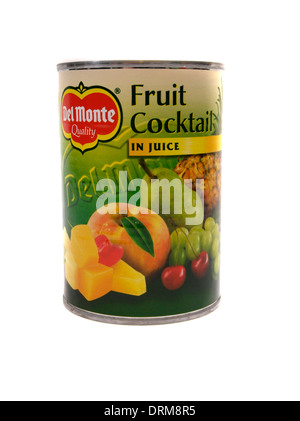 Tin Del Monte cocktail de fruits Banque D'Images