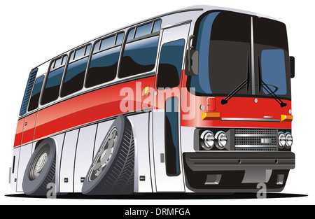 catoon bus Banque D'Images