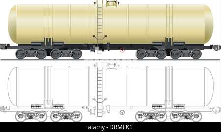 voiture de Tanker Banque D'Images