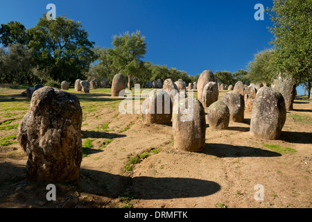 Le Portugal, l'Alentejo, Evora, Cromeleque dos Almendres, Evora Banque D'Images