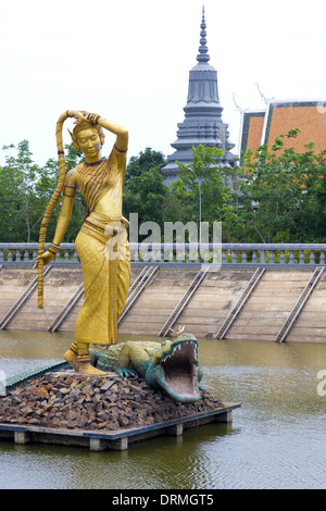 Oudong, ancienne capitale du Cambodge Banque D'Images