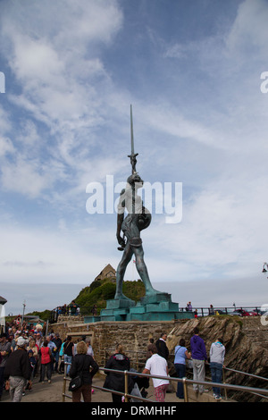 Damien Hirst statue Verity Ilfracombe Banque D'Images