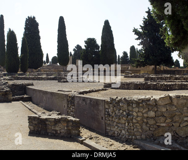 L'Espagne. Italica. Ville romaine fondée c. 206 AV. L'Andalousie. Banque D'Images