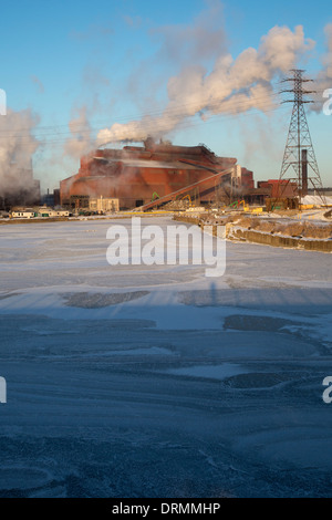 Une partie de l'aciérie Severstal au Ford's River Rouge complexe de fabrication. Banque D'Images