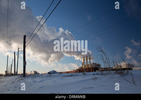 La production industrielle de Dearborn Station, exploitée par la CMS, de l'énergie à la Ford Rouge complexe de fabrication. Banque D'Images