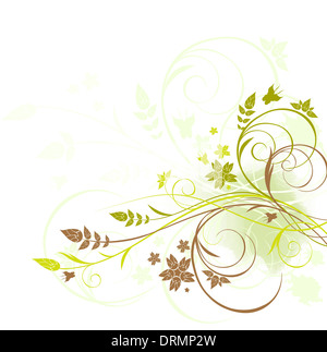 Grunge floral background Banque D'Images