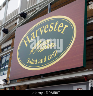 Restaurant Harvester Signe, UK Banque D'Images