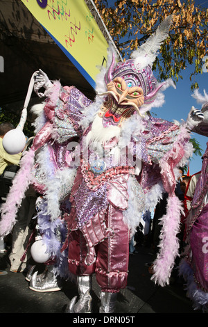 Carnaval Vegano dans la ville de La Vega, République dominicaine. Banque D'Images