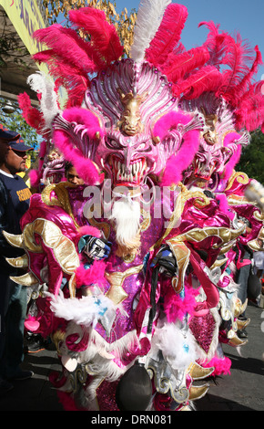 Carnaval Vegano dans la ville de La Vega, République dominicaine. Banque D'Images