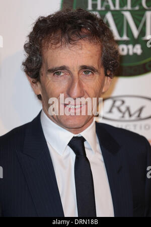 Londres, Royaume-Uni, 29 janvier 2014 Quatre fois champion des pilotes de Formule 1, Alain Prost, fréquente l'Magazine Motorsport Hall of Fame cérémonie de remise des prix au Royal Opera House, Covent Garden, London, UK : Crédit MRP/Alamy Live News Banque D'Images