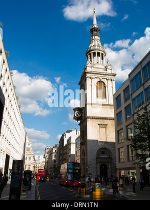 St Mary-le-Bow Church, Cheapside, Londres, UK Banque D'Images