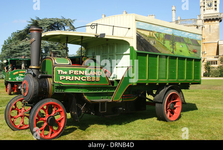 1920 Clayton & Shuttleworth vitesse chariot composé 2 vapeur 485105 tonnes FE 3344 La princesse Fenland Banque D'Images