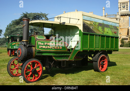 1920 Clayton & Shuttleworth vitesse chariot composé 2 vapeur 485105 tonnes FE 3344 La princesse Fenland Banque D'Images