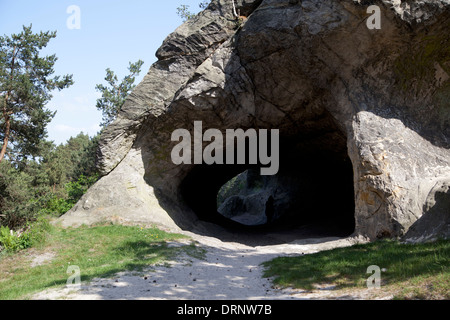 Teufelsmauer (Devil's Wall), timmenrode, blankenburg, Harz, district de SAXE-ANHALT, Allemagne Banque D'Images