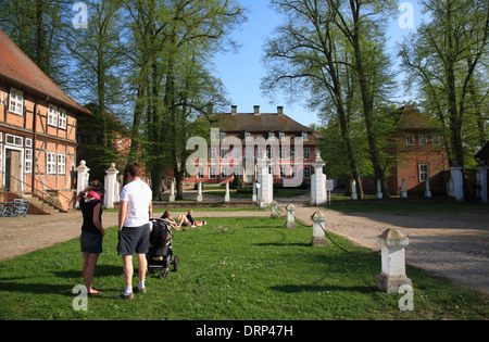 Schloss Gartow, Gartow Mansion, Wendland, Basse-Saxe, Allemagne, Europe Banque D'Images